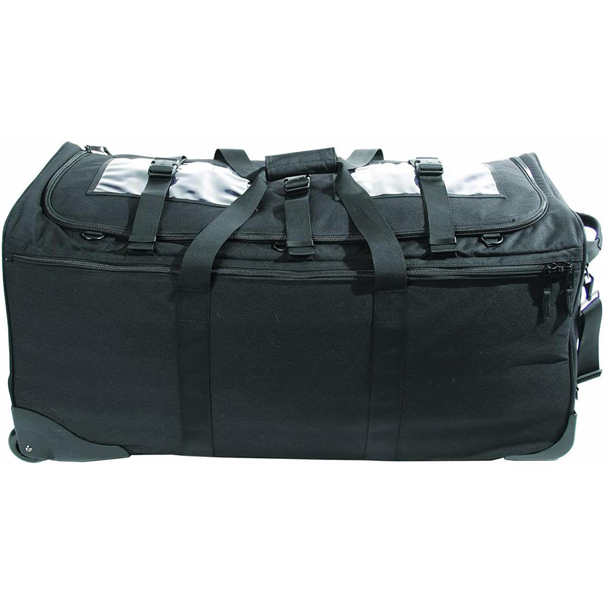 Blackhawk A.L.E.R.T. 5 heavy-duty tactical bag with strike webbing, black color, durable design, and multiple compartments.
